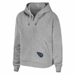 WEAR By Erin Andrews Women's Heathered Gray Tennessee Titans Team Full-Zip Hoodie 8 WEAR By Erin Andrews Women's Heathered Gray Tennessee Titans Team Full-Zip Hoodie -Fanatics DSCO1153738017 1320 ALT2