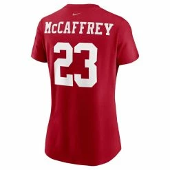 Nike Women's Christian McCaffrey Scarlet San Francisco 49ers Player Name & Number T-Shirt -Fanatics DSCO1154012534 2946 ALT3