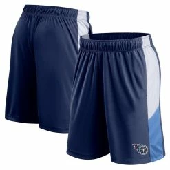 Fanatics Branded Men's Navy Tennessee Titans Prep Colorblock Shorts