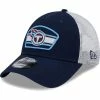 New Era Men's Navy/White Tennessee Titans Logo Patch Trucker 9FORTY Snapback Hat 2 New Era Men's Navy/White Tennessee Titans Logo Patch Trucker 9FORTY Snapback Hat -Fanatics DSCO1154096398 GZKZ