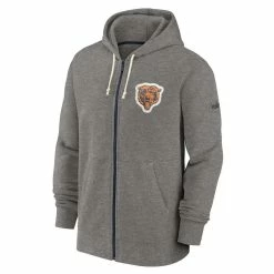 Nike Men's Heather Charcoal Chicago Bears Historic Lifestyle Full-Zip Hoodie 8 Nike Men's Heather Charcoal Chicago Bears Historic Lifestyle Full-Zip Hoodie -Fanatics DSCO1154096552 1927 ALT2