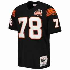 Mitchell & Ness Men's Anthony Munoz Black Cincinnati Bengals 1981 Authentic Retired Player Jersey 8 Mitchell & Ness Men's Anthony Munoz Black Cincinnati Bengals 1981 Authentic Retired Player Jersey -Fanatics DSCO1154119106 1007 ALT2