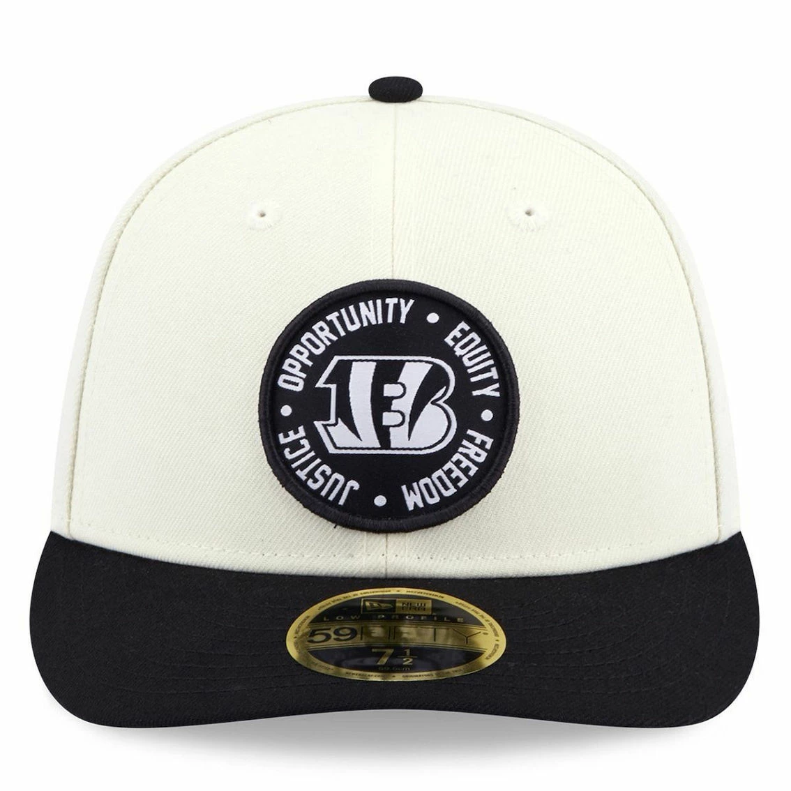 New Era Men's Cream/Black Cincinnati Bengals 2022 Inspire Change 59FIFTY Low Fitted Hat 5 New Era Men's Cream/Black Cincinnati Bengals 2022 Inspire Change 59FIFTY Low Fitted Hat - Image 3