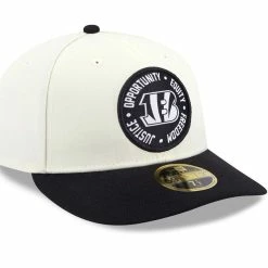 New Era Men's Cream/Black Cincinnati Bengals 2022 Inspire Change 59FIFTY Low Fitted Hat 9 New Era Men's Cream/Black Cincinnati Bengals 2022 Inspire Change 59FIFTY Low Fitted Hat -Fanatics DSCO1154283159 6662 ALT3