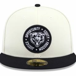 New Era Men's Cream/Black Chicago Bears 2022 Inspire Change 59FIFTY Fitted Hat -Fanatics DSCO1154283281 6662 ALT2