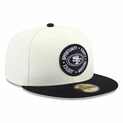 New Era Men's Cream/Black San Francisco 49ers 2022 Inspire Change 59FIFTY Fitted Hat -Fanatics DSCO1154283336 6662 ALT3