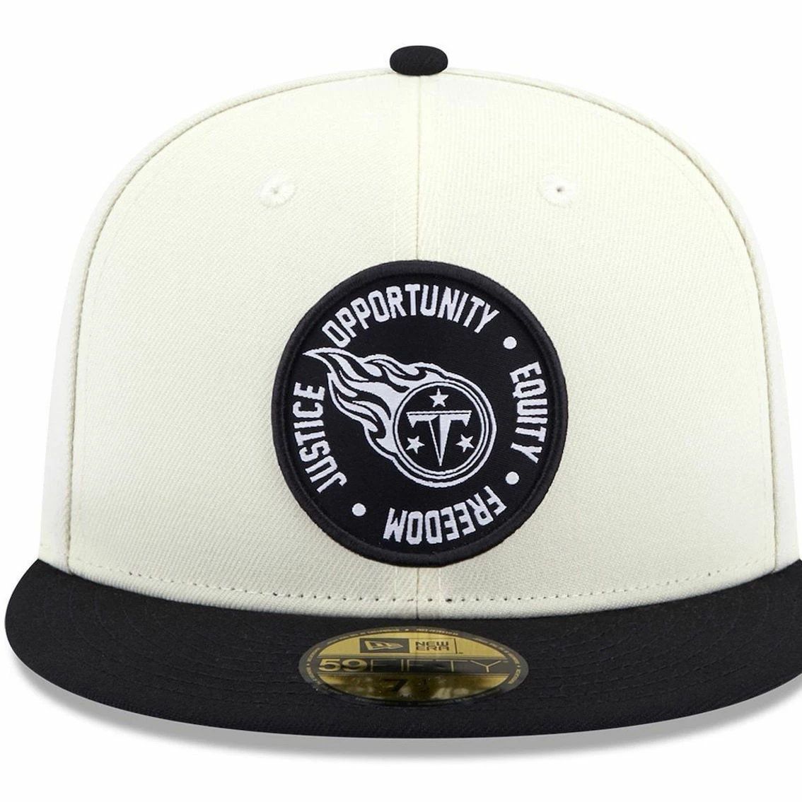 New Era Men's Cream/Black Tennessee Titans 2022 Inspire Change 59FIFTY Fitted Hat 5 New Era Men's Cream/Black Tennessee Titans 2022 Inspire Change 59FIFTY Fitted Hat - Image 3