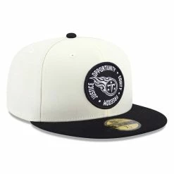 New Era Men's Cream/Black Tennessee Titans 2022 Inspire Change 59FIFTY Fitted Hat 9 New Era Men's Cream/Black Tennessee Titans 2022 Inspire Change 59FIFTY Fitted Hat -Fanatics DSCO1154283527 6662 ALT3