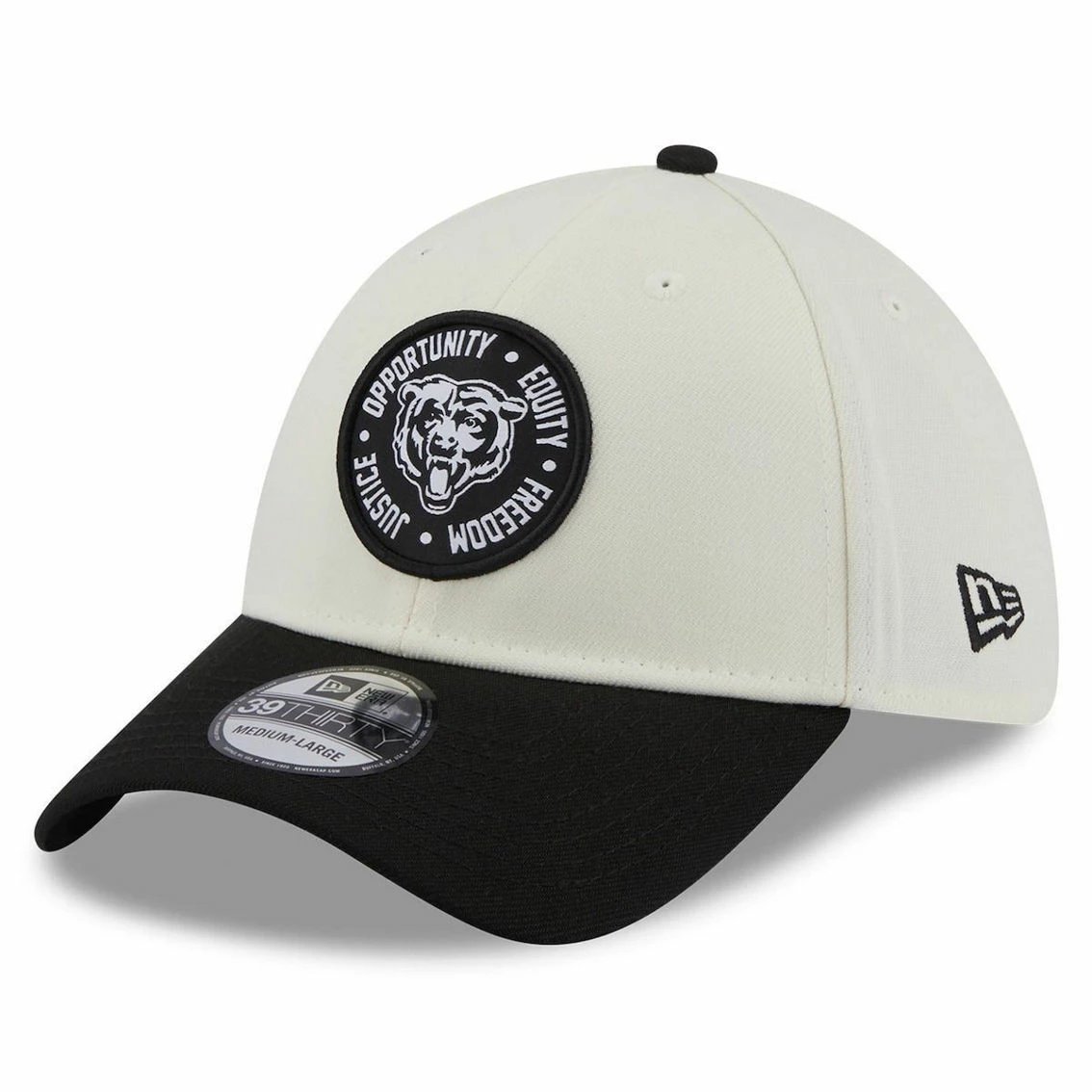 New Era Men's Cream/Black Chicago Bears 2022 Inspire Change 39THIRTY Flex Hat 3 New Era Men's Cream/Black Chicago Bears 2022 Inspire Change 39THIRTY Flex Hat