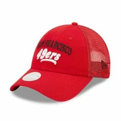 New Era Women's Scarlet San Francisco 49ers Team Trucker 9FORTY Snapback Hat