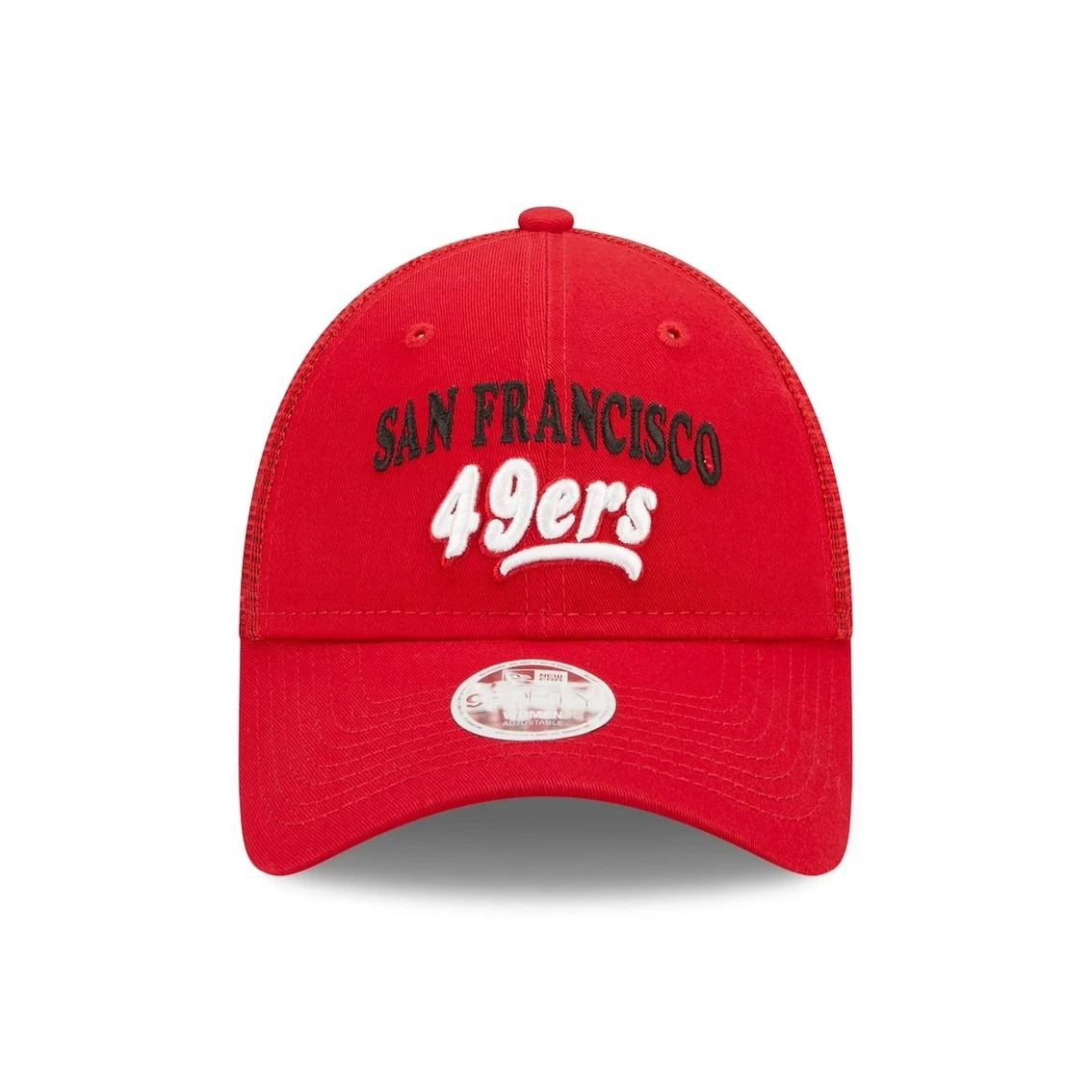 New Era Women's Scarlet San Francisco 49ers Team Trucker 9FORTY Snapback Hat 5 New Era Women's Scarlet San Francisco 49ers Team Trucker 9FORTY Snapback Hat - Image 3