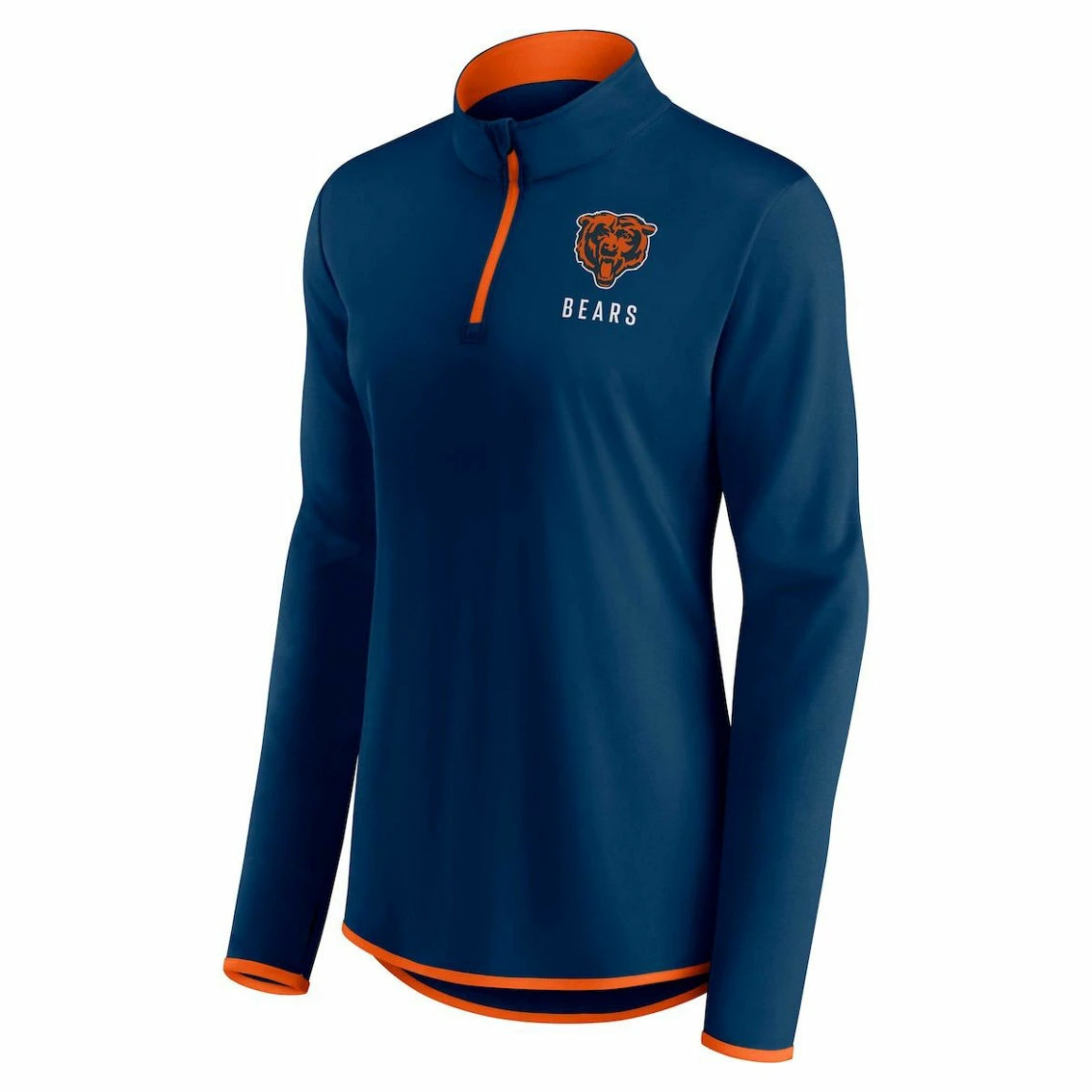 Women's Fanatics Branded Navy Chicago Bears Worth The Drive Quarter-Zip Top 5 Women's Fanatics Branded Navy Chicago Bears Worth The Drive Quarter-Zip Top - Image 3