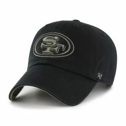 '47 Men's Black San Francisco 49ers Ballpark Clean Up Adjustable Hat