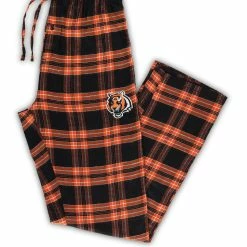 Concepts Sport Men's Black/Orange Cincinnati Bengals Big And Tall Ultimate Flannel Pajama Pants