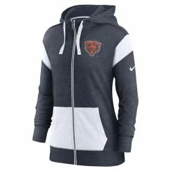 Nike Women's Navy/White Chicago Bears Monaco Full-Zip Hoodie 8 Nike Women's Navy/White Chicago Bears Monaco Full-Zip Hoodie -Fanatics DSCO1155047427 GZKZ ALT2