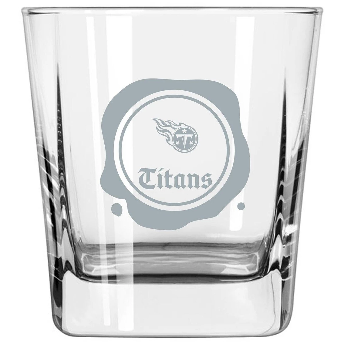 Logo Brands Tennessee Titans 14oz. Frost Stamp Old Fashioned Glass 4 Logo Brands Tennessee Titans 14oz. Frost Stamp Old Fashioned Glass - Image 2
