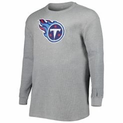 Profile Men's Heather Gray Tennessee Titans Big & Tall Waffle-Knit Thermal Long Sleeve T-Shirt 8 Profile Men's Heather Gray Tennessee Titans Big & Tall Waffle-Knit Thermal Long Sleeve T-Shirt -Fanatics DSCO1155069337 1927 ALT2