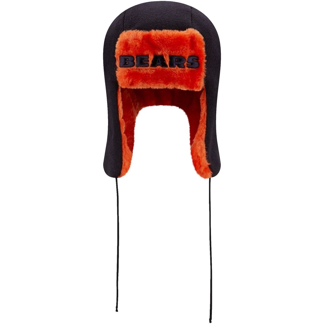 New Era Men's Navy Chicago Bears Helmet Head Logo Trapper Knit Hat 5 New Era Men's Navy Chicago Bears Helmet Head Logo Trapper Knit Hat - Image 3
