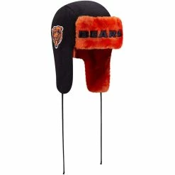 New Era Men's Navy Chicago Bears Helmet Head Logo Trapper Knit Hat 9 New Era Men's Navy Chicago Bears Helmet Head Logo Trapper Knit Hat -Fanatics DSCO1155069352 1320 ALT3
