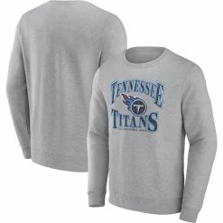 Fanatics Branded Men's Heathered Charcoal Tennessee Titans Playability Pullover Sweatshirt
