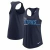 Nike Women's Navy Tennessee Titans Team Name City Tri-Blend Racerback Tank Top