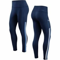 WEAR By Erin Andrews Women's Navy Tennessee Titans Stretch Knit Leggings