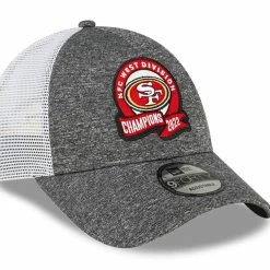 New Era Men's Heather Gray San Francisco 49ers 2022 NFC West Division S Locker Room 9FORTY Adjustable Hat 9 New Era Men's Heather Gray San Francisco 49ers 2022 NFC West Division S Locker Room 9FORTY Adjustable Hat -Fanatics DSCO1156317088 1927 ALT3