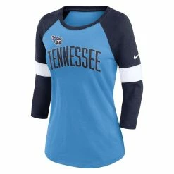 Nike Women's Tennessee Titans Light Blue/Heather Navy Football Pride Raglan 3/4-Sleeve T-Shirt 8 Nike Women's Tennessee Titans Light Blue/Heather Navy Football Pride Raglan 3/4-Sleeve T-Shirt -Fanatics DSCO1156536528 1191 ALT2