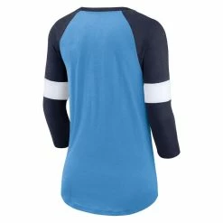Nike Women's Tennessee Titans Light Blue/Heather Navy Football Pride Raglan 3/4-Sleeve T-Shirt 9 Nike Women's Tennessee Titans Light Blue/Heather Navy Football Pride Raglan 3/4-Sleeve T-Shirt -Fanatics DSCO1156536528 1191 ALT3