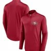 Fanatics Branded Men's Scarlet San Francisco 49ers Tough Minded Quarter-Zip Top 1 Fanatics Branded Men's Scarlet San Francisco 49ers Tough Minded Quarter-Zip Top -Fanatics DSCO1156536561 2946
