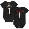 Outerstuff Infant Ja'Marr Chase Black Cincinnati Bengals Mainliner Player Name & Number Bodysuit 1 Outerstuff Infant Ja'Marr Chase Black Cincinnati Bengals Mainliner Player Name & Number Bodysuit -Fanatics DSCO1156801997 1007
