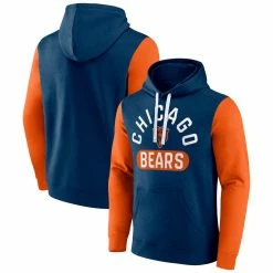 Fanatics Branded Men's Navy Chicago Bears Extra Point Pullover Hoodie