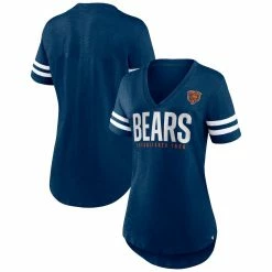 Fanatics Branded Women's Navy Chicago Bears Speed Tested V-Neck T-Shirt