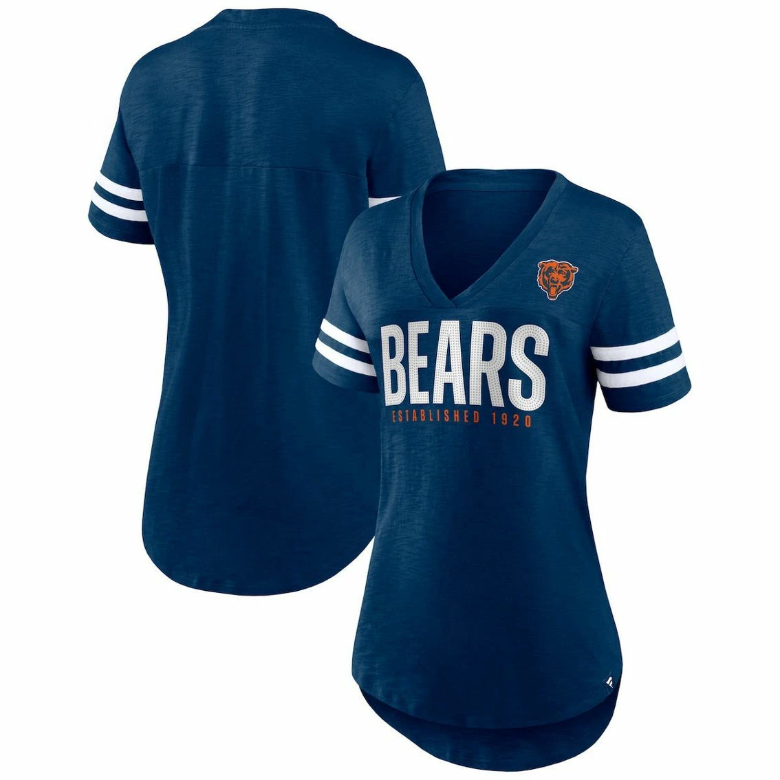 Fanatics Branded Women's Navy Chicago Bears Speed Tested V-Neck T-Shirt 3 Fanatics Branded Women's Navy Chicago Bears Speed Tested V-Neck T-Shirt