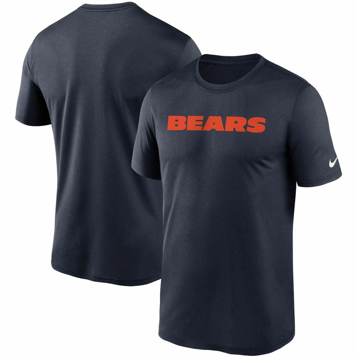 Nike Men's Navy Chicago Bears Wordmark Legend Performance T-Shirt 3 Nike Men's Navy Chicago Bears Wordmark Legend Performance T-Shirt