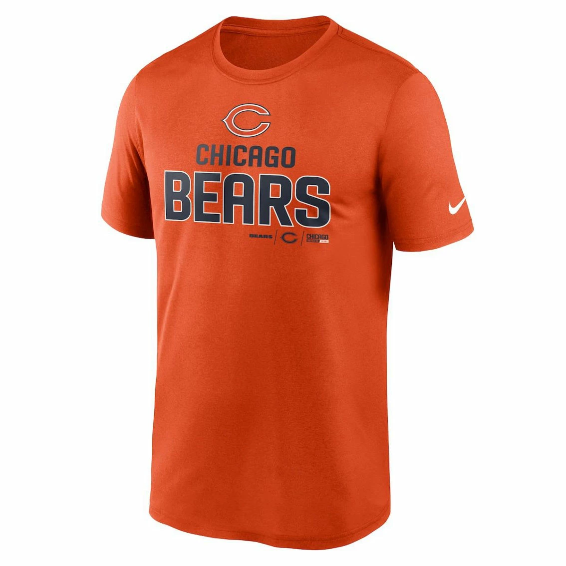 Nike Men's Orange Chicago Bears Legend Community Performance T-Shirt 5 Nike Men's Orange Chicago Bears Legend Community Performance T-Shirt - Image 3