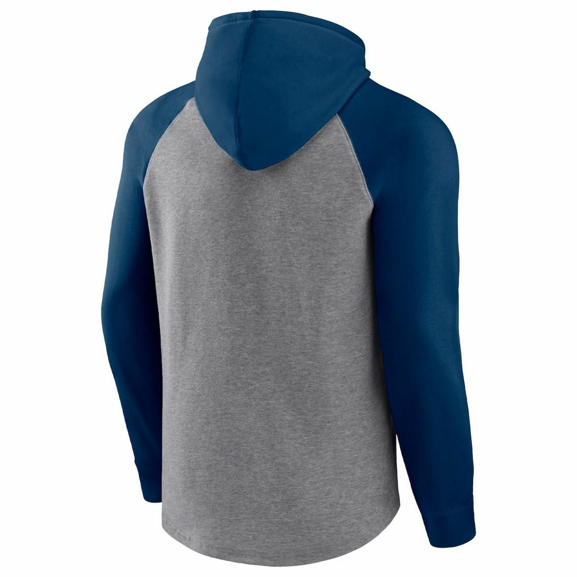 Fanatics Branded Men's Heathered Gray/Navy Chicago Bears By Design Raglan Pullover Hoodie 6 Fanatics Branded Men's Heathered Gray/Navy Chicago Bears By Design Raglan Pullover Hoodie - Image 4