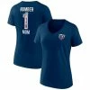 Fanatics Branded Women's Navy Chicago Bears Plus Size Mother's Day #1 Mom V-Neck T-Shirt