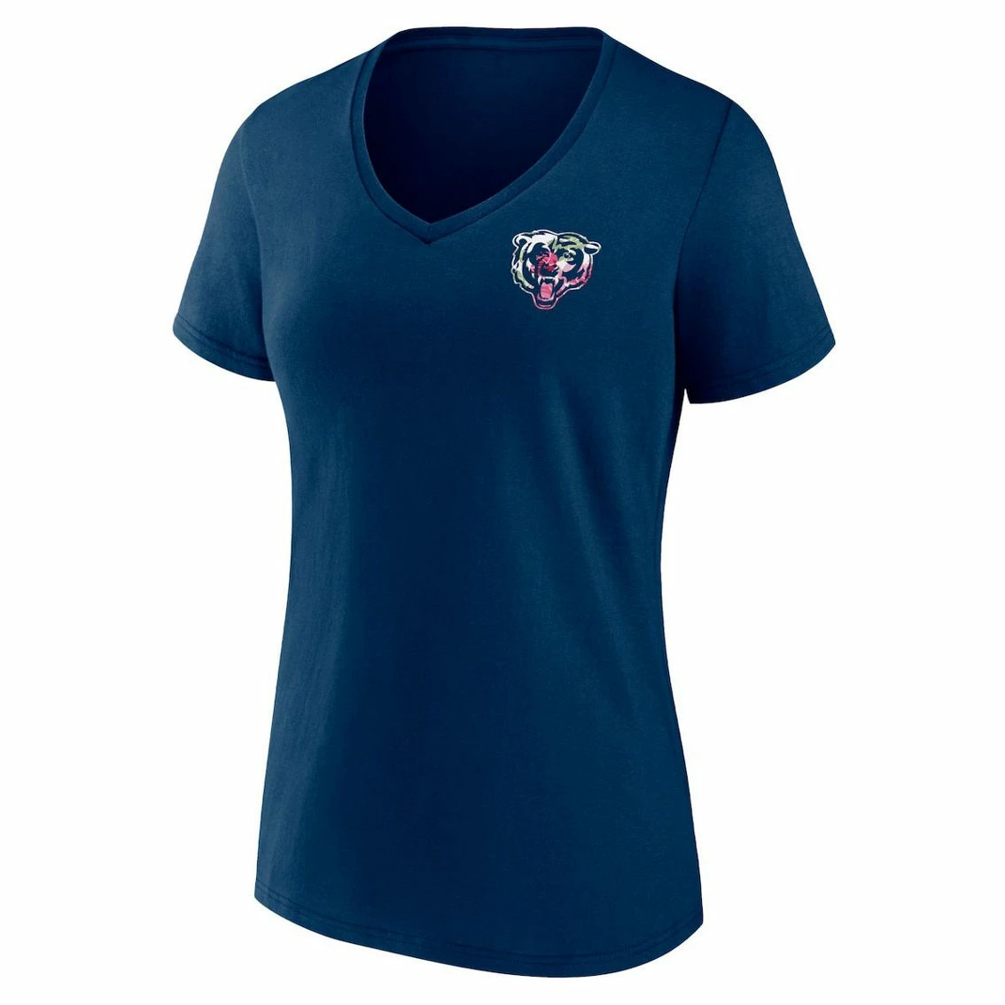 Fanatics Branded Women's Navy Chicago Bears Plus Size Mother's Day #1 Mom V-Neck T-Shirt 5 Fanatics Branded Women's Navy Chicago Bears Plus Size Mother's Day #1 Mom V-Neck T-Shirt - Image 3
