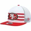 New Era Men's White/Scarlet San Francisco 49ers Jersey Stripe 9FIFTY Snapback Hat 2 New Era Men's White/Scarlet San Francisco 49ers Jersey Stripe 9FIFTY Snapback Hat -Fanatics DSCO1156932063 3550