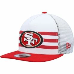 New Era Men's White/Scarlet San Francisco 49ers Jersey Stripe 9FIFTY Snapback Hat 7 New Era Men's White/Scarlet San Francisco 49ers Jersey Stripe 9FIFTY Snapback Hat -Fanatics DSCO1156932063 3550 ALT1