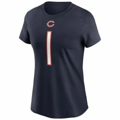 Nike Women's Justin Fields Navy Chicago Bears Player Name & Number T-Shirt -Fanatics DSCO1156932121 1320 ALT2