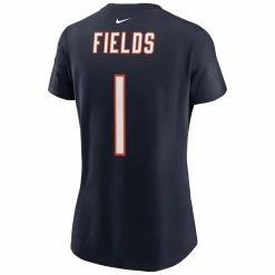 Nike Women's Justin Fields Navy Chicago Bears Player Name & Number T-Shirt -Fanatics DSCO1156932121 1320 ALT3