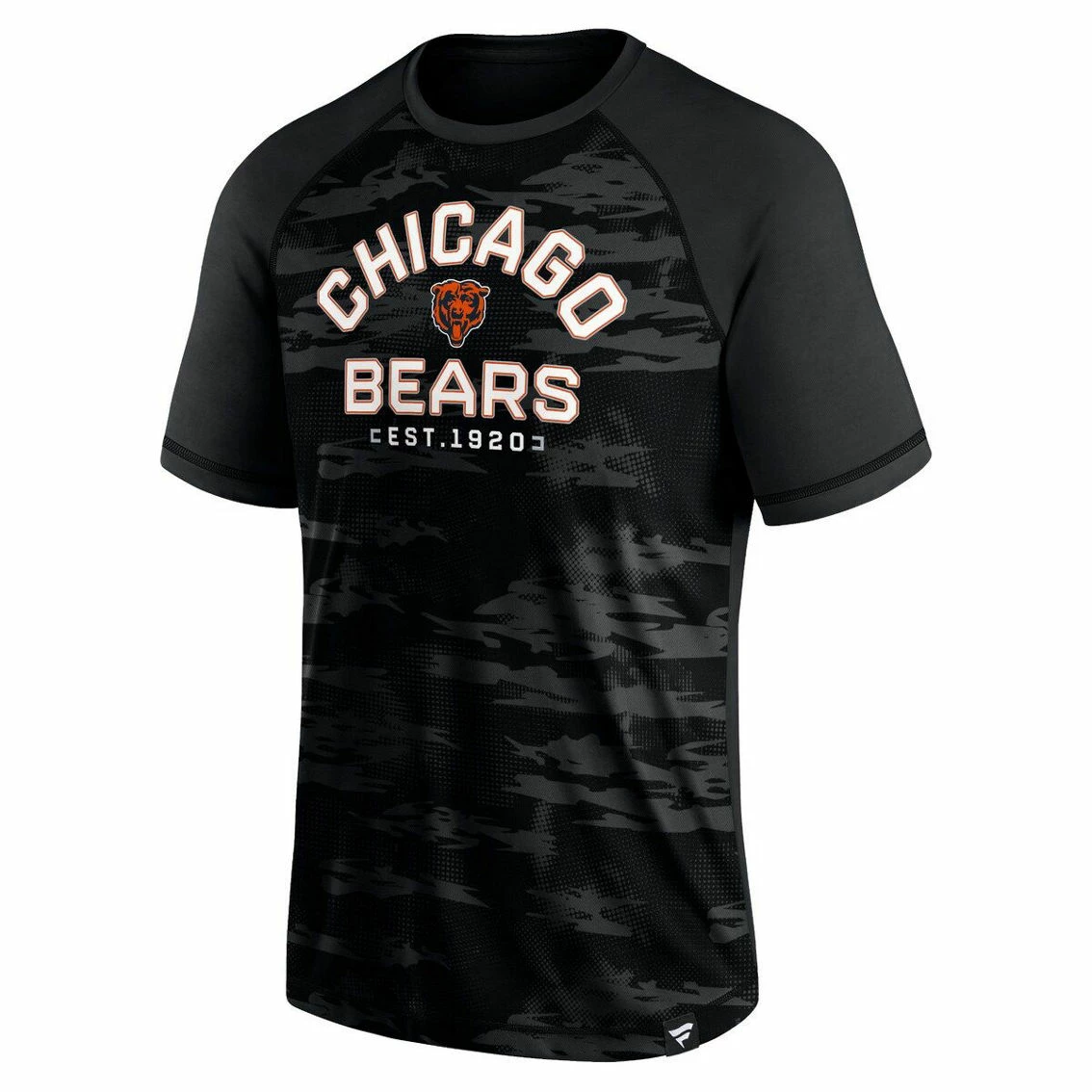 Fanatics Branded Men's Chicago Bears Blackout Hail Mary Raglan T-Shirt 5 Fanatics Branded Men's Chicago Bears Blackout Hail Mary Raglan T-Shirt - Image 3