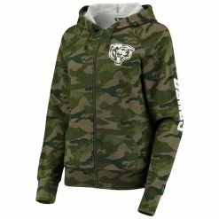 New Era Women's Camo Chicago Bears Raglan Full-Zip Hoodie -Fanatics DSCO1156932139 BGrd ALT2