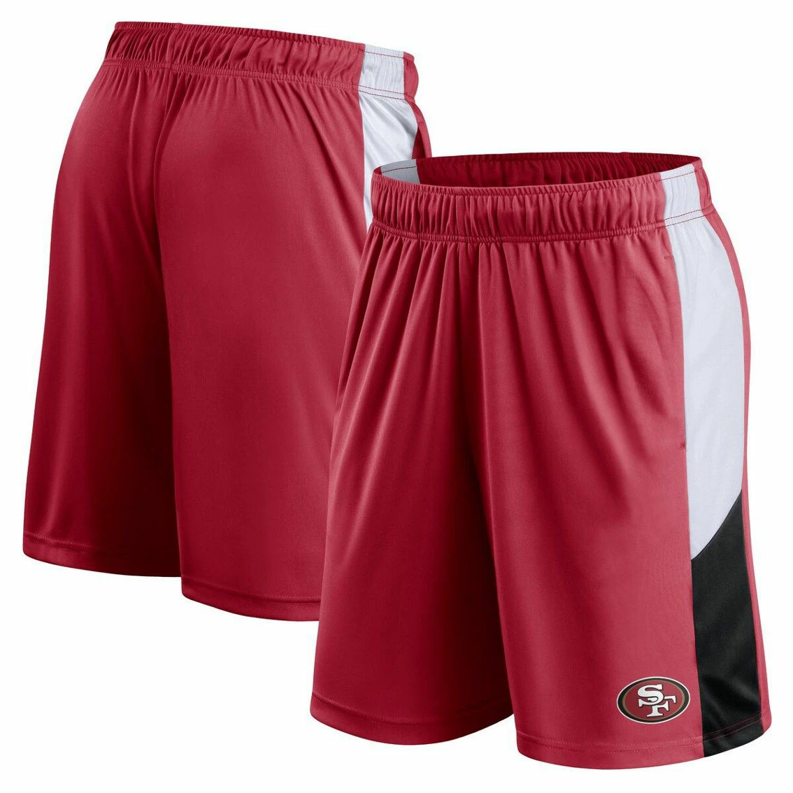 Fanatics Branded Men's Scarlet San Francisco 49ers Prep Colorblock Shorts 4 Fanatics Branded Men's Scarlet San Francisco 49ers Prep Colorblock Shorts - Image 2