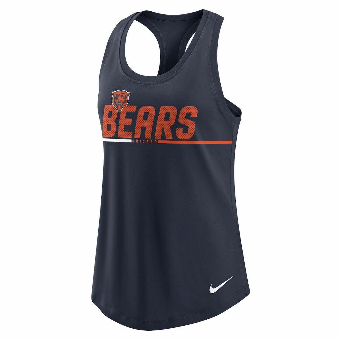 Nike Women's Navy Chicago Bears Team Name City Tri-Blend Racerback Tank Top 5 Nike Women's Navy Chicago Bears Team Name City Tri-Blend Racerback Tank Top - Image 3