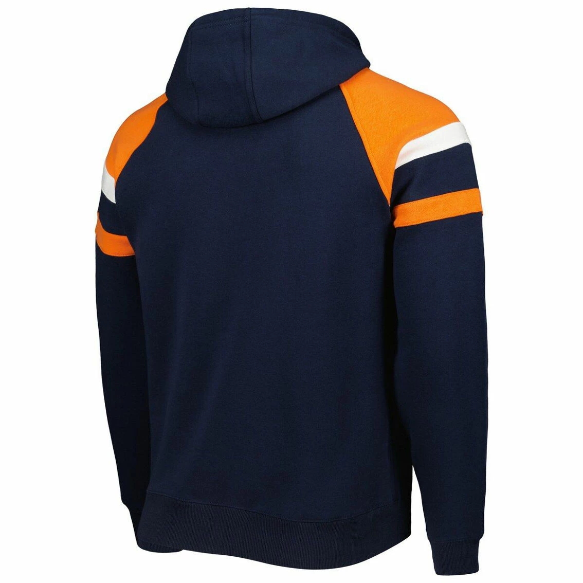 Starter Men's Navy Chicago Bears Draft Fleece Raglan Pullover Hoodie 6 Starter Men's Navy Chicago Bears Draft Fleece Raglan Pullover Hoodie - Image 4