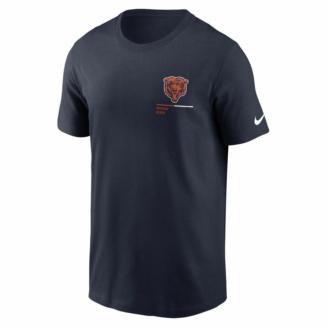 Men's Nike Navy Chicago Bears Team Incline T-Shirt 5 Men's Nike Navy Chicago Bears Team Incline T-Shirt - Image 3