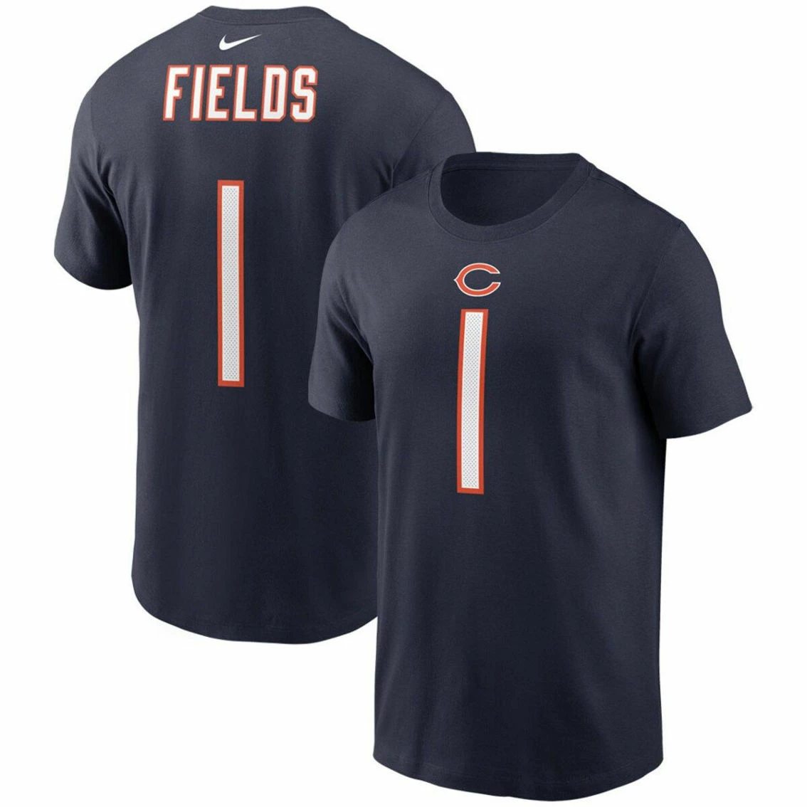 Nike Men's Justin Fields Navy Chicago Bears Player Name & Number T-Shirt 4 Nike Men's Justin Fields Navy Chicago Bears Player Name & Number T-Shirt - Image 2